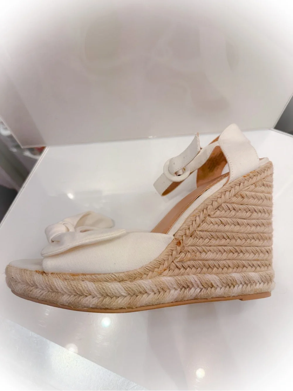 H&M cream espadrille